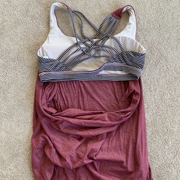 LuluLemon Scoop-Back Tank Top with Built in Bra - Picture 2 of 4